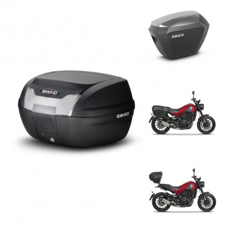 SHAD Maletas sh23 alu + soporte montaje baul SH40 KIT-460897