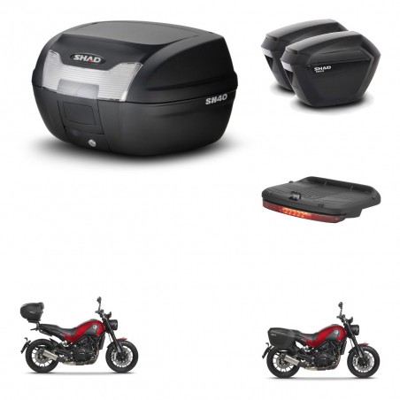 SHAD Maletas sh23 + soporte montaje baul SH40 accesorios KIT-460898