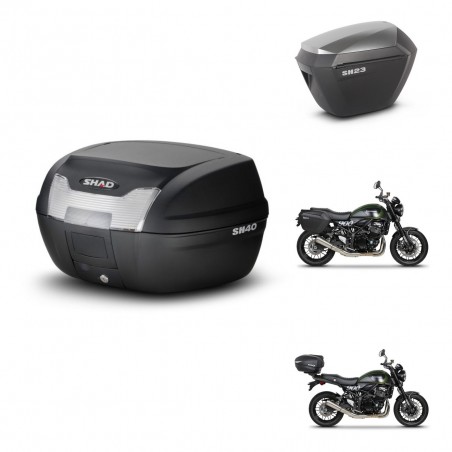 SHAD Maletas sh23 alu + soporte montaje baul SH40 KIT-460905