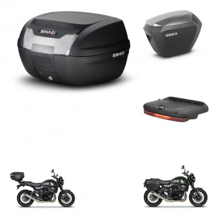SHAD Maletas sh23 alu + soporte montaje baul SH40 accesorios KIT-460907