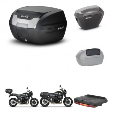 SHAD Maletas sh23 alu + soporte montaje baul SH40 accesorios KIT-460911