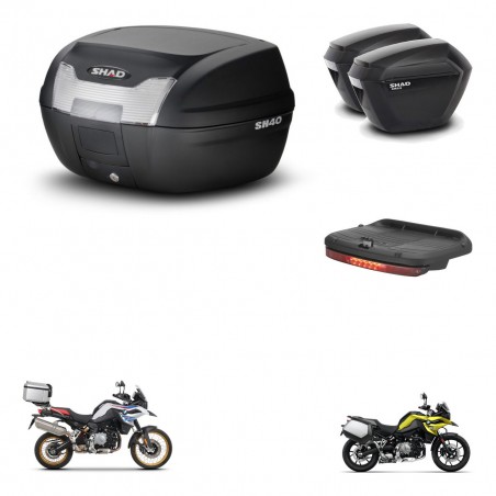 SHAD Maletas sh23 + soporte montaje baul SH40 accesorios KIT-460914