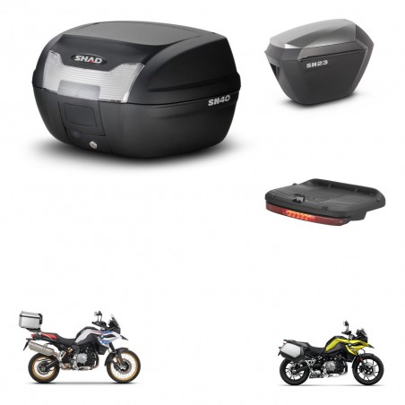SHAD Maletas sh23 alu + soporte montaje baul SH40 accesorios KIT-460915