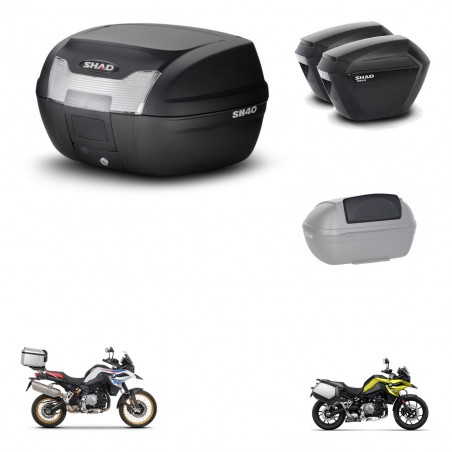 SHAD SH23 suitcases + mounting bracket SH40 trunk accessories KIT-460916