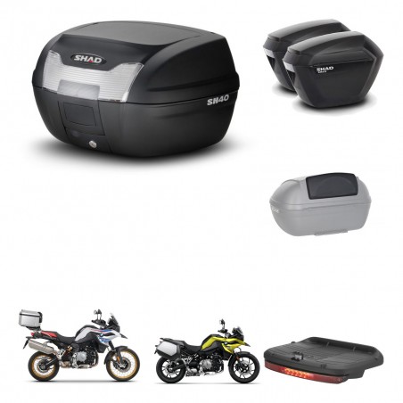 SHAD Maletas sh23 + soporte montaje baul SH40 accesorios KIT-460918