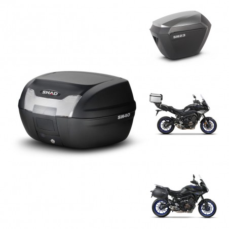 SHAD Maletas sh23 alu + soporte montaje baul SH40 KIT-460921