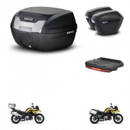 SHAD Maletas sh23 + soporte montaje baul SH40 accesorios KIT-460930