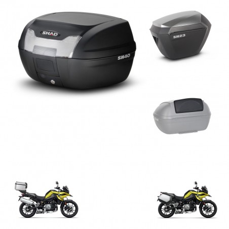 SHAD Maletas sh23 alu + soporte montaje baul SH40 accesorios KIT-460933