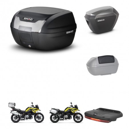SHAD Maletas sh23 alu + soporte montaje baul SH40 accesorios KIT-460935