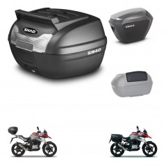 SHAD SH23 alu suitcases + mounting bracket SH40 top grill trunk accessories KIT-460941