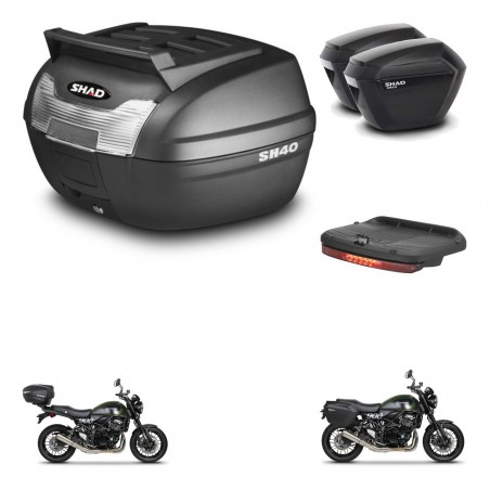 SHAD Maletas sh23 + soporte montaje baul SH40 parrilla superior accesorios KIT-460954