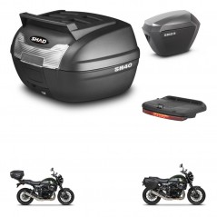 SHAD Maletas sh23 alu + soporte montaje baul SH40 parrilla superior accesorios KIT-460955