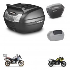 SHAD SH23 alu suitcases + mounting bracket SH40 top grill trunk accessories KIT-460965