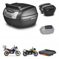 SHAD SH23 suitcases + mounting bracket SH40 trunk top grill accessories KIT-460966