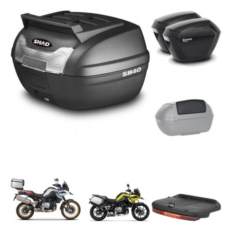SHAD Maletas sh23 + soporte montaje baul SH40 parrilla superior accesorios KIT-460966