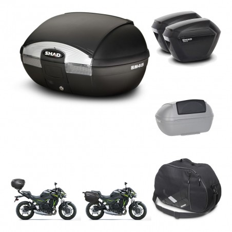 SHAD SH23 suitcases + mounting bracket SH45 trunk accessories KIT-460986