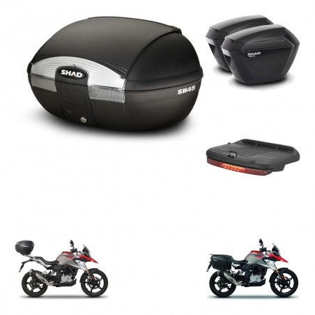 SHAD Maletas sh23 + soporte montaje baul SH45 accesorios KIT-460998