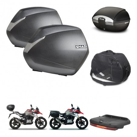 SHAD SH45 trunk + mounting bracket SH36 suitcases accessories KIT-461008