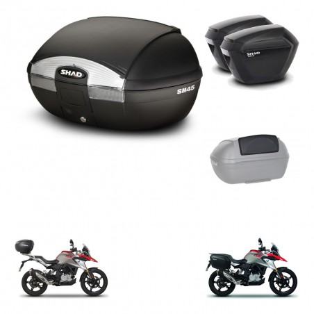 SHAD Maletas sh23 + soporte montaje baul SH45 accesorios KIT-461016