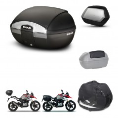 SHAD SH35 PREMIUM suitcases + mounting bracket SH45 trunk accessories KIT-461029