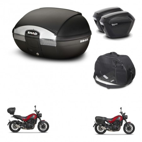 SHAD SH23 suitcases + mounting bracket SH45 trunk accessories KIT-461052