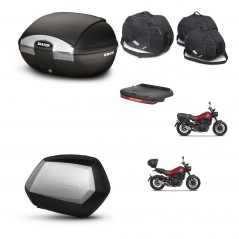 SHAD Maletas SH35 PREMIUM + soporte montaje baul SH45 accesorios KIT-461060