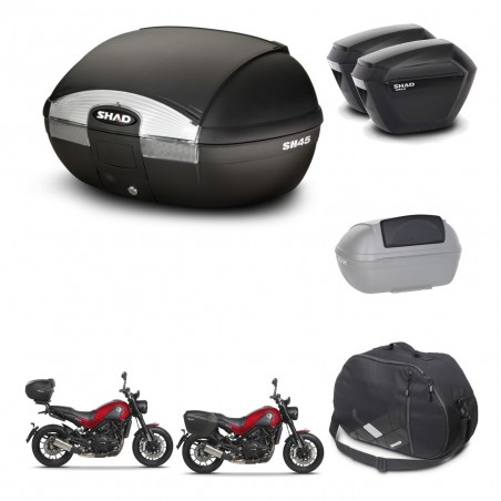 SHAD Maletas sh23 + soporte montaje baul SH45 accesorios KIT-461076