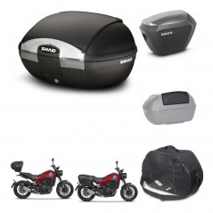SHAD Maletas sh23 alu + soporte montaje baul SH45 accesorios KIT-461079