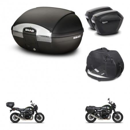 SHAD Maletas sh23 + soporte montaje baul SH45 accesorios KIT-461100