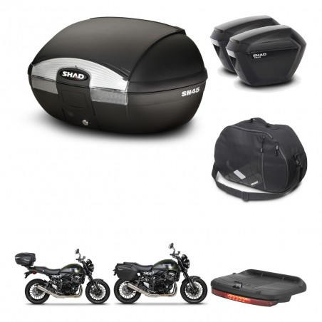 SHAD Maletas sh23 + soporte montaje baul SH45 accesorios KIT-461106