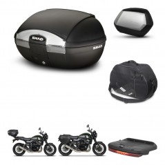 SHAD Maletas SH35 PREMIUM + soporte montaje baul SH45 accesorios KIT-461107