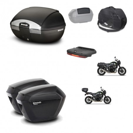 SHAD Maletas sh23 + soporte montaje baul SH45 accesorios KIT-461130