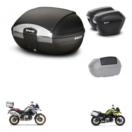 SHAD Maletas sh23 + soporte montaje baul SH45 accesorios KIT-461160