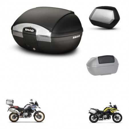 SHAD Maletas SH35 PREMIUM + soporte montaje baul SH45 accesorios KIT-461161