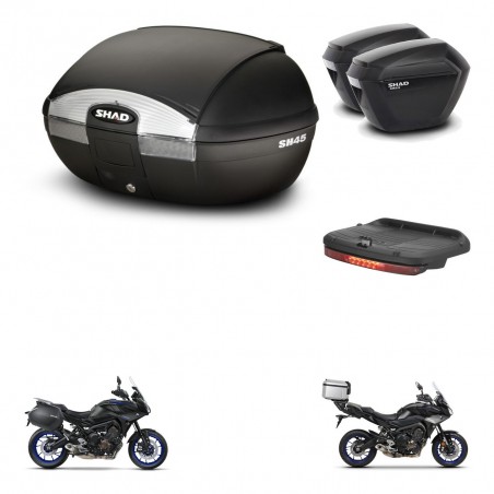 SHAD Maletas sh23 + soporte montaje baul SH45 accesorios KIT-461190