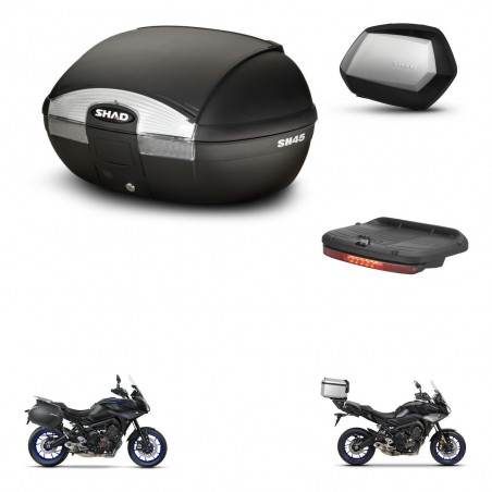 SHAD SH35 PREMIUM suitcases + mounting bracket SH45 trunk accessories KIT-461191