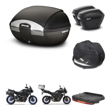 SHAD Maletas sh23 + soporte montaje baul SH45 accesorios KIT-461202