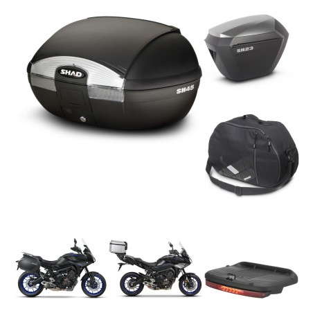 SHAD Maletas sh23 alu + soporte montaje baul SH45 accesorios KIT-461205
