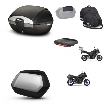 SHAD Maletas SH35 PREMIUM + soporte montaje baul SH45 accesorios KIT-461216