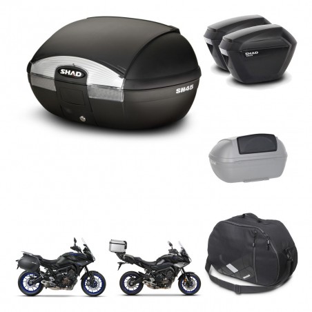 SHAD Maletas sh23 + soporte montaje baul SH45 accesorios KIT-461220
