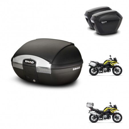 SHAD Maletas sh23 + soporte montaje baul SH45 KIT-461232