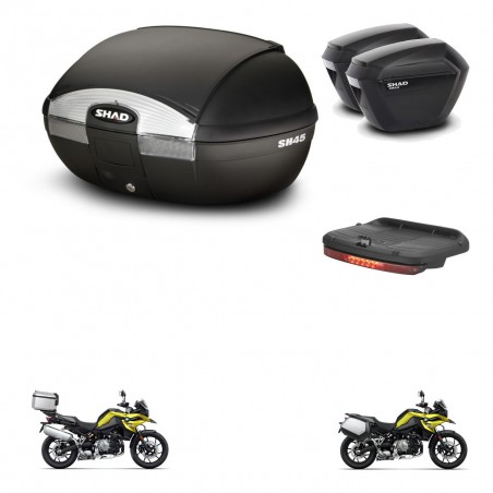 SHAD Maletas sh23 + soporte montaje baul SH45 accesorios KIT-461238
