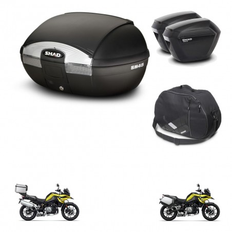 SHAD Maletas sh23 + soporte montaje baul SH45 accesorios KIT-461244