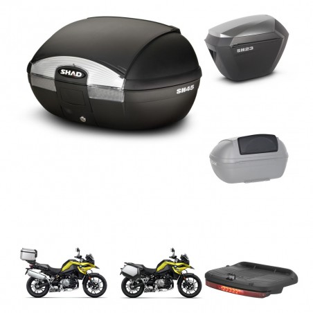 SHAD Maletas sh23 alu + soporte montaje baul SH45 accesorios KIT-461265