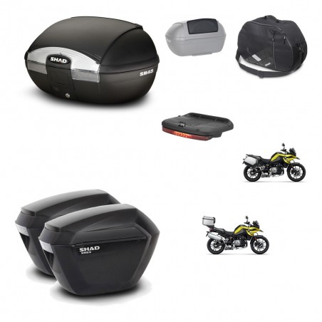 SHAD Maletas sh23 + soporte montaje baul SH45 accesorios KIT-461274