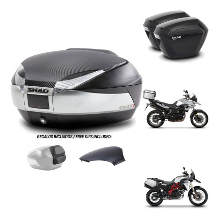 SHAD Maletas sh23 + soporte montaje baul SH48 tapa respaldo KIT-461674