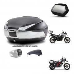 SHAD SH35 PREMIUM suitcases + mounting bracket SH48 trunk backrest cover KIT-461675