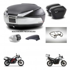 SHAD Suitcases sh23 + mounting bracket trunk SH48 backrest cover accessories KIT-461680
