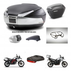 SHAD SH23 alu suitcases + mounting bracket SH48 trunk backrest cover accessories KIT-461689