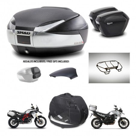 SHAD Maletas sh23 + soporte montaje baul SH48 tapa respaldo accesorios KIT-461692